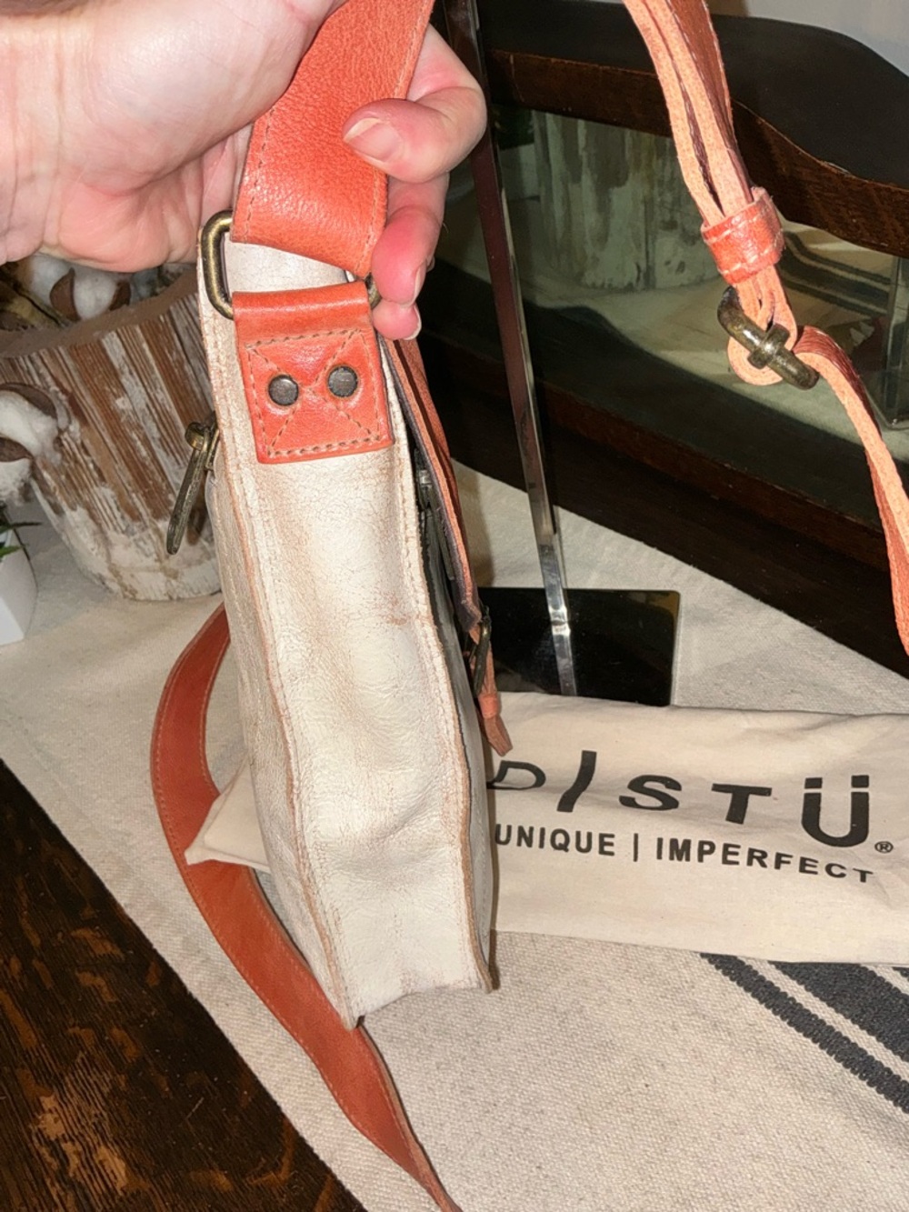 NWOT Bed Stu Leather Venice Beach Crossbody Bag Blush Pink Nectar Lux MSRP $240 - Picture 5 of 12